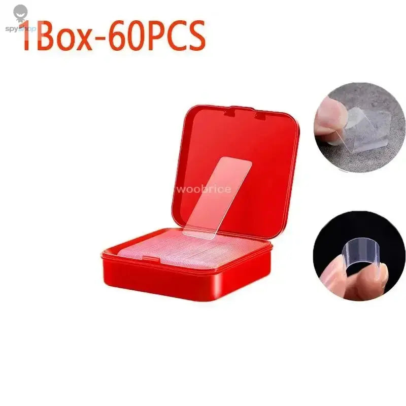 300Pcs Double Sided Adhesive Tape Nano Reusable Super Strong Transparent Wall Stickers WaterProof Widely Used Wall Mount Sticker Spy-shop.com