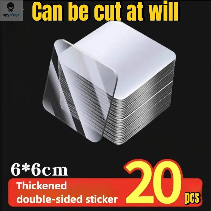 300Pcs Double Sided Adhesive Tape Nano Reusable Super Strong Transparent Wall Stickers WaterProof Widely Used Wall Mount Sticker Spy-shop.com
