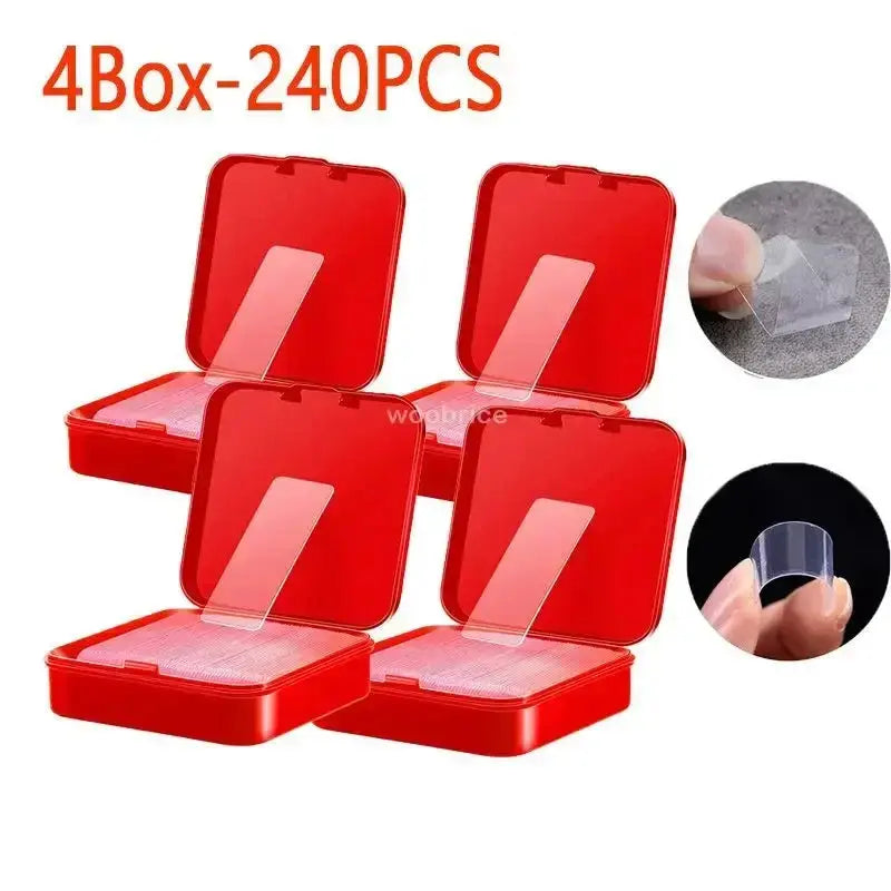 300Pcs Double Sided Adhesive Tape Nano Reusable Super Strong Transparent Wall Stickers WaterProof Widely Used Wall Mount Sticker Spy-shop.com