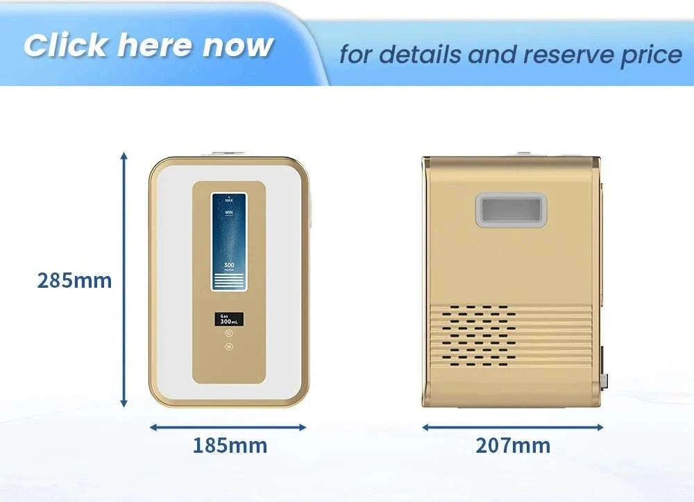 300ml Hydrogen Inhalation Machine with Dual Outlet & Timer Control-US