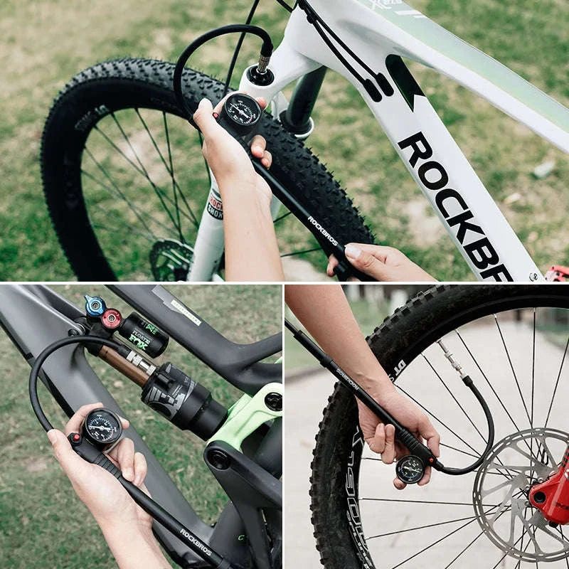 300PSI Bicycle Shock & Tire Pump with Gauge for MTB & Road-42320003001
