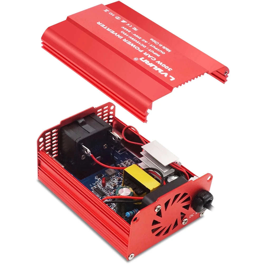 300W 12V to 220V Car Power Inverter with Dual USB and EU Socket-EU Socket / Poland