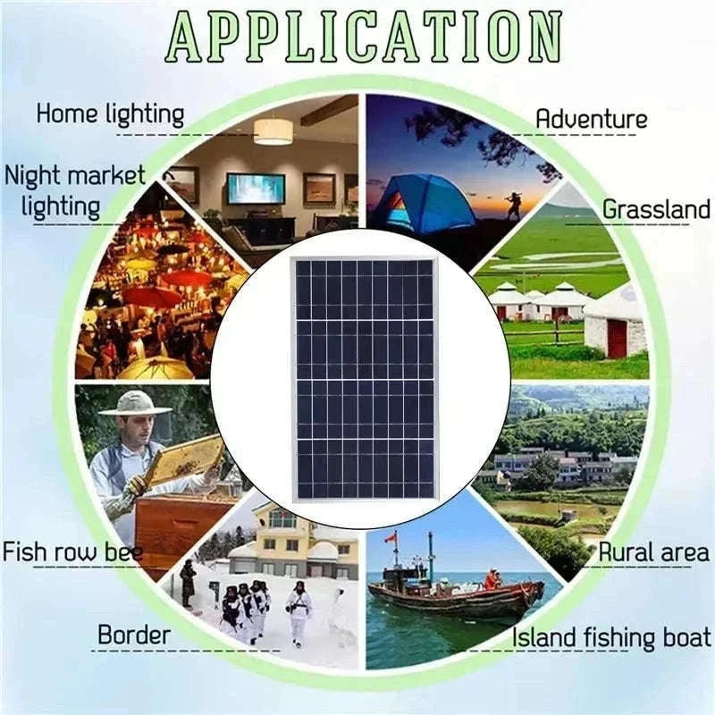 300W Solar Panel Kit for Portable 12V Power and Charging-with 30A controller