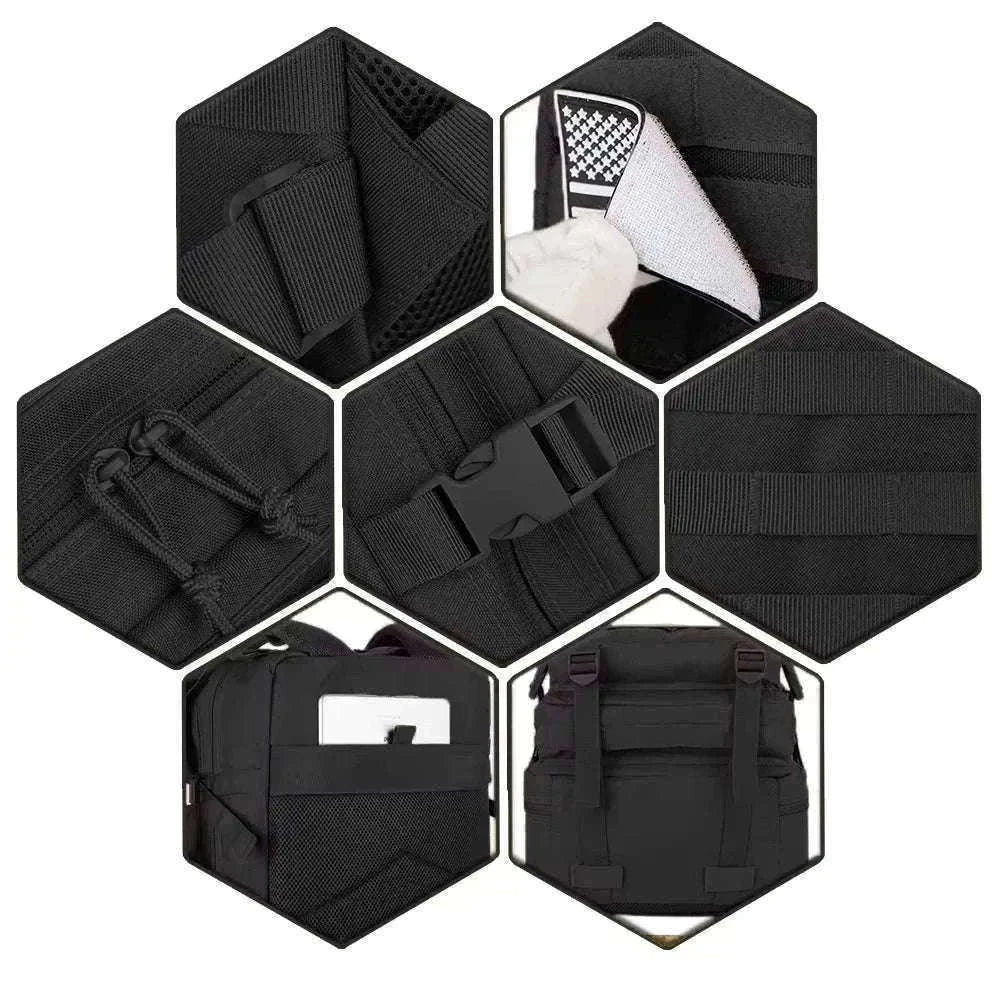 30L/50L Tactical Backpack for Hunting, Hiking and Travel-50L Black