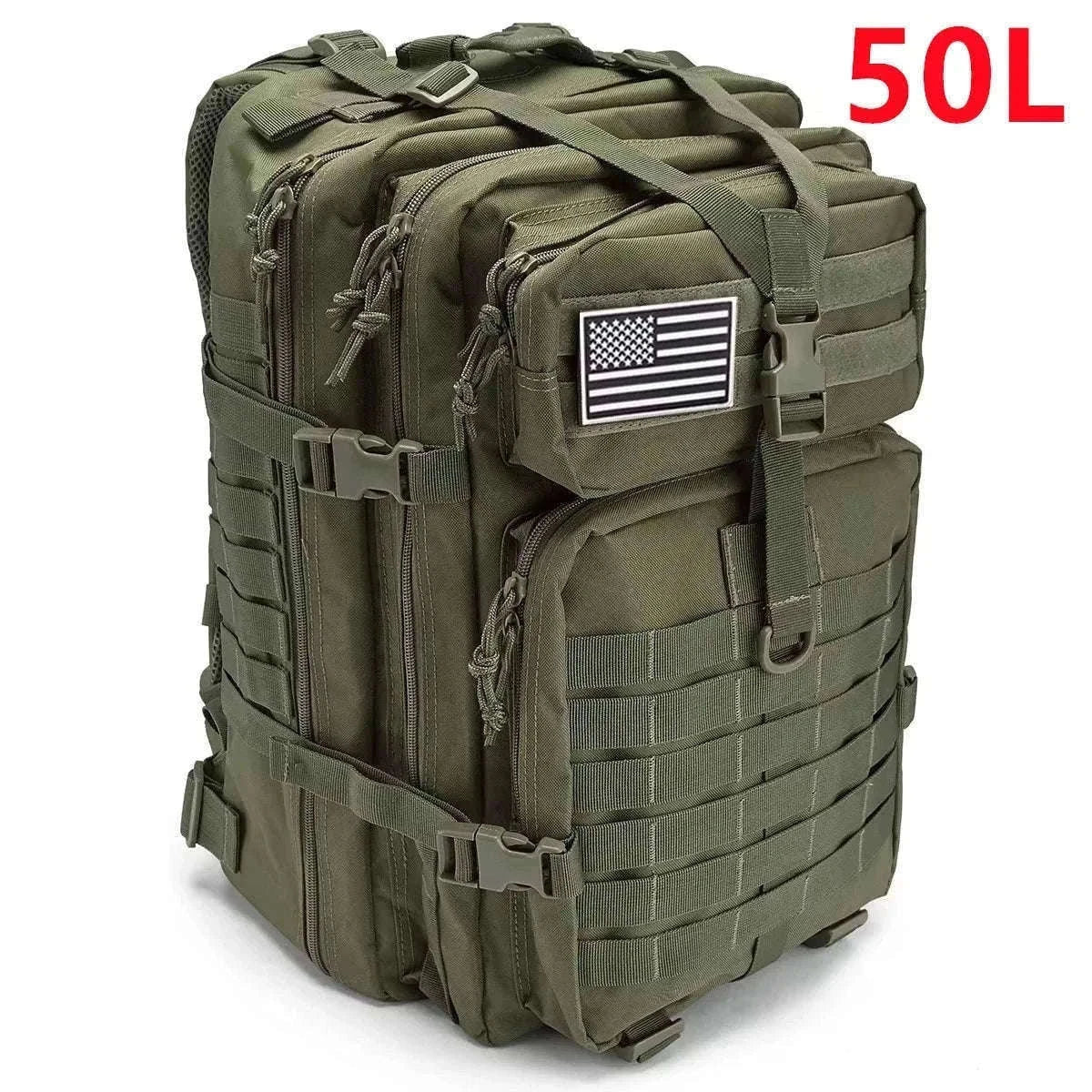 30L/50L Tactical Backpack for Hunting, Hiking and Travel-50L Black