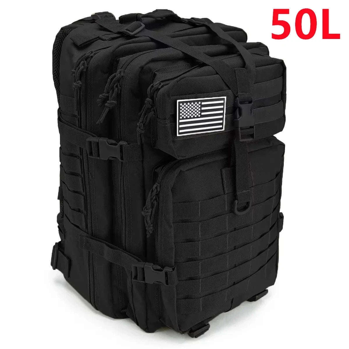 30L/50L Tactical Backpack for Hunting, Hiking and Travel-50L Black