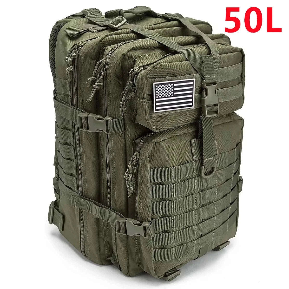 30L/50L Tactical Backpack for Hunting, Hiking and Travel-50L Black
