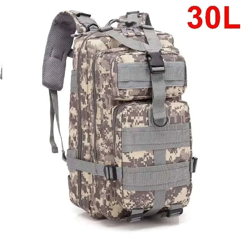 30L/50L Tactical Backpack for Hunting, Hiking and Travel-50L Black