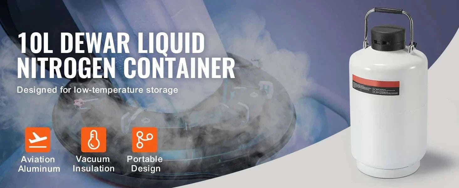 30L Liquid Nitrogen Tank Dewar with Long Storage Time & Canisters-3L / spain