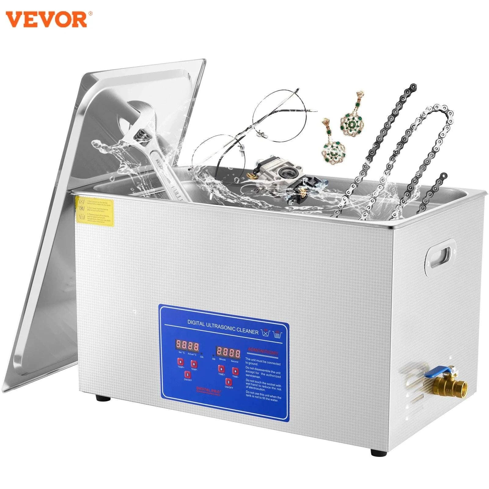 30L Ultrasonic Cleaner with Heater & Timer for Deep Precision Cleaning-30L / CZECH REPUBLIC