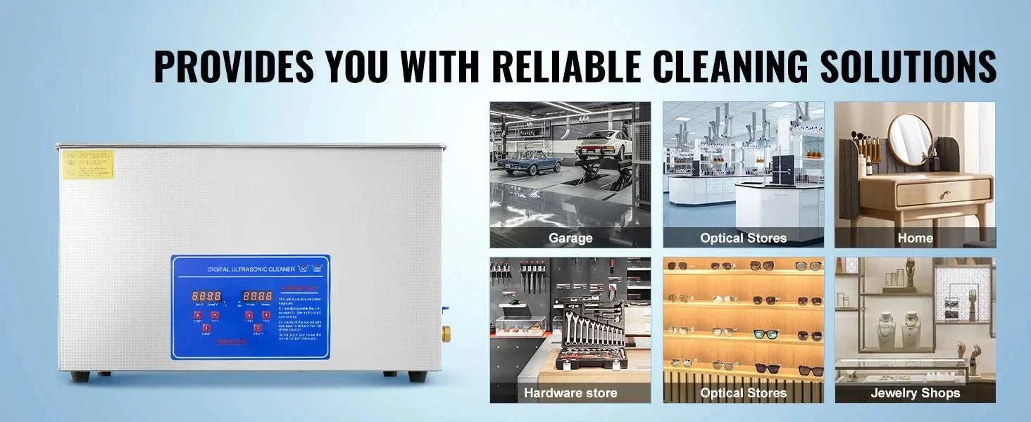30L Ultrasonic Cleaner with Heater & Timer for Deep Precision Cleaning-30L / CZECH REPUBLIC
