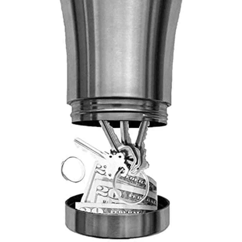 30oz Stainless Steel Tumbler Safe with Hidden Storage Compartment-Default Title