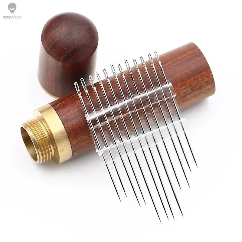 30pcs Blind Sewing Needle Elderly Stainless Steel Quick Automatic Self-Threading Needle Stitching Pins DIY Punch Needle Threader Spy-shop.com