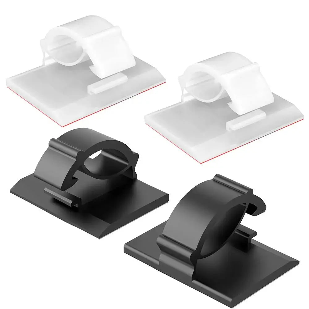 30pcs Cable Organizer Clips Cord Holder Desktop Workstation Wire Manager USB Charging Data Line Bobbin Winder Cable Management Spy-shop.com