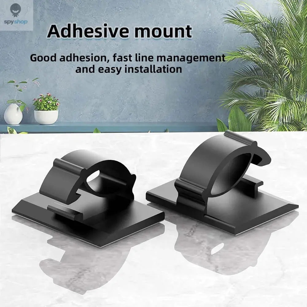 30pcs Cable Organizer Clips Cord Holder Desktop Workstation Wire Manager USB Charging Data Line Bobbin Winder Cable Management Spy-shop.com