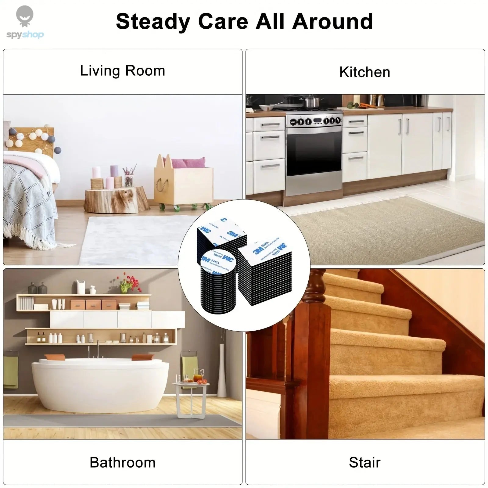 30pcs Double Sided Tape, Wall Tape Suitable For Home, Office, Car, Outdoor Use Spy-shop.com