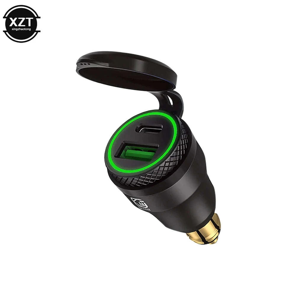 30W Waterproof Motorcycle USB Charger Adapter for DIN Socket-E