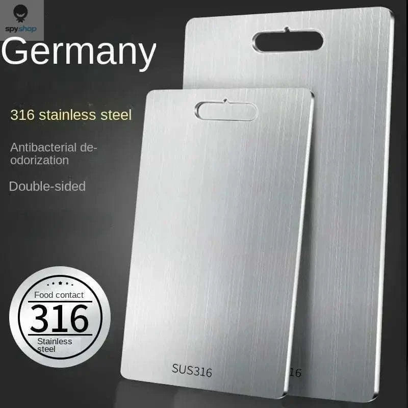 316 Stainless Steel Cutting Board – Durable, Hygienic & Double‑Sided Prep Surface-29x20cm