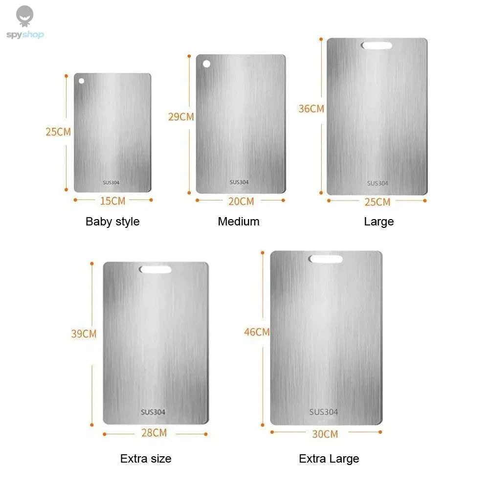 316 Stainless Steel Cutting Board – Durable, Hygienic & Double‑Sided Prep Surface-29x20cm