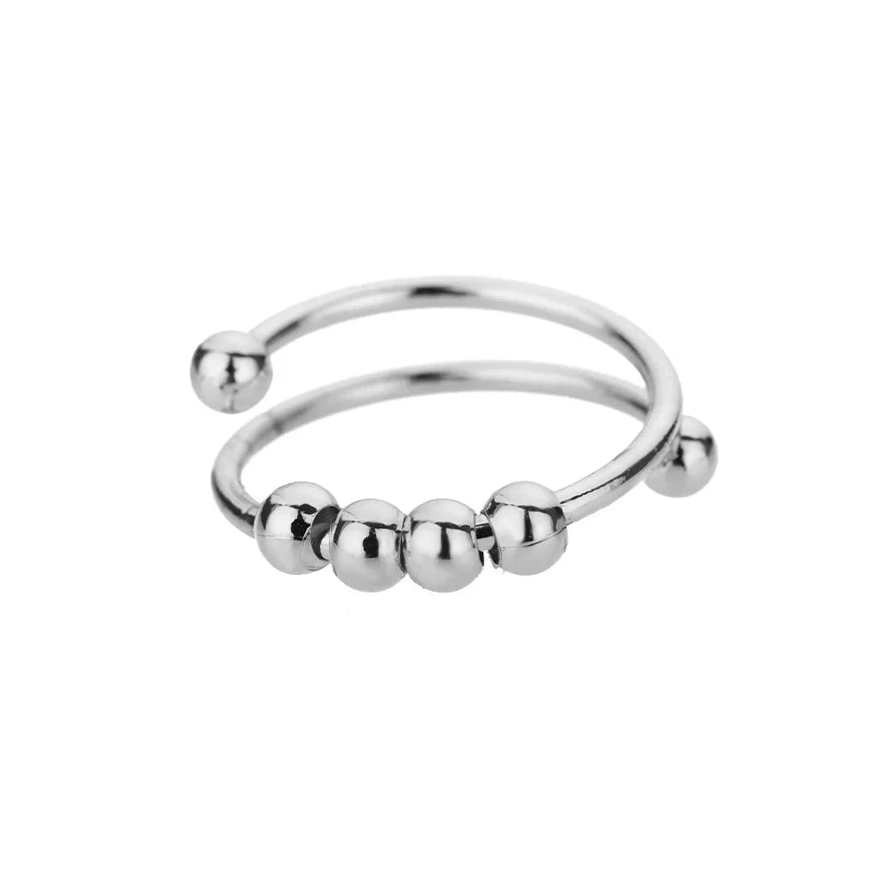 316L Stainless Steel Gold Ring for Women and Couples-JZ3111P-4 / Diameter 17mm / Gold color