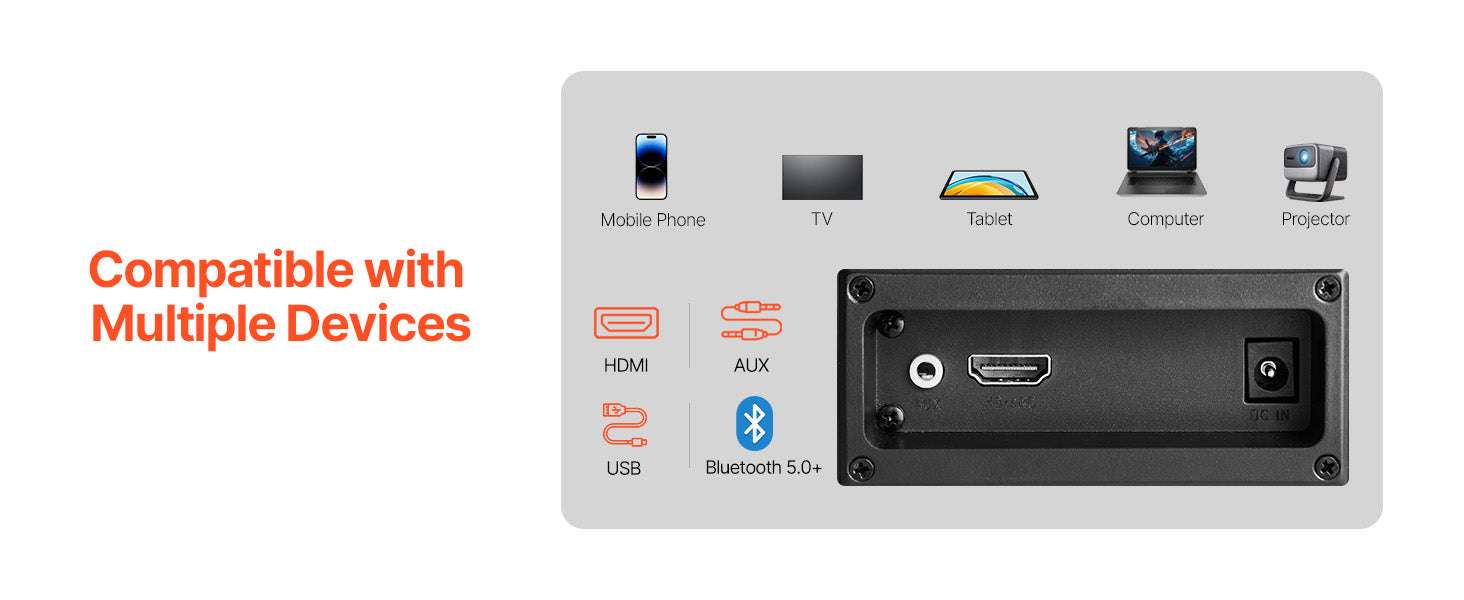 32-Inch Detachable Soundbar 80W Bluetooth TV Speaker System-80W / United States