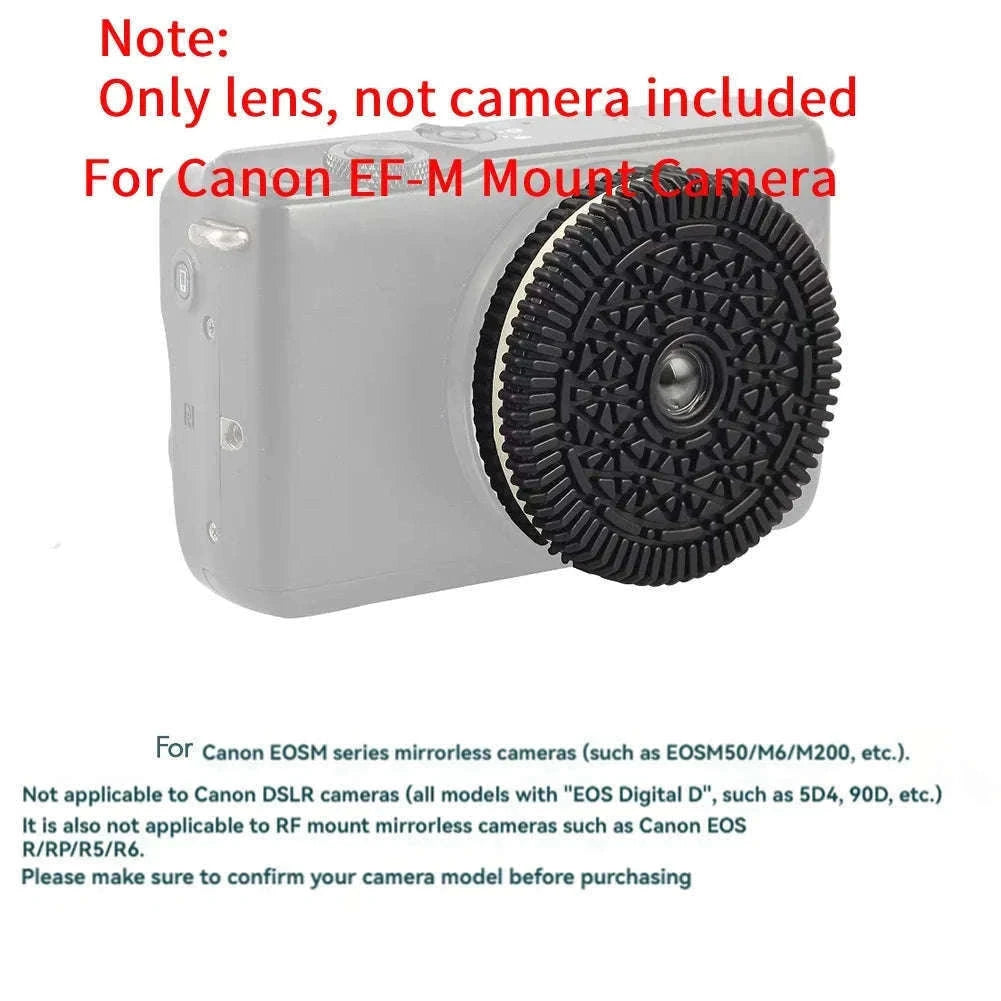 32mm F10 Free Focus Pancake Lens for Mirrorless Cameras-FX-Mount Black