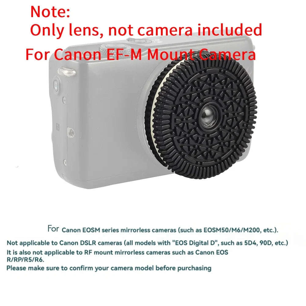 32mm F10 Free Focus Pancake Lens for Mirrorless Cameras-FX-Mount Black