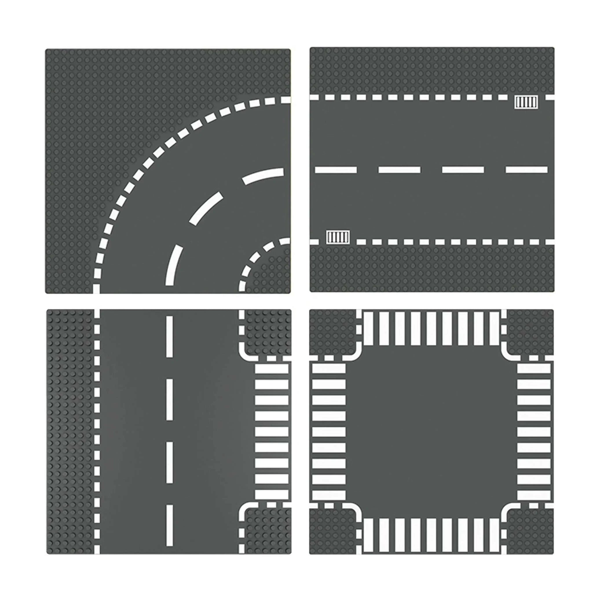 32x32 Building Block Baseplate for Creative City & Road Builds-GREENA