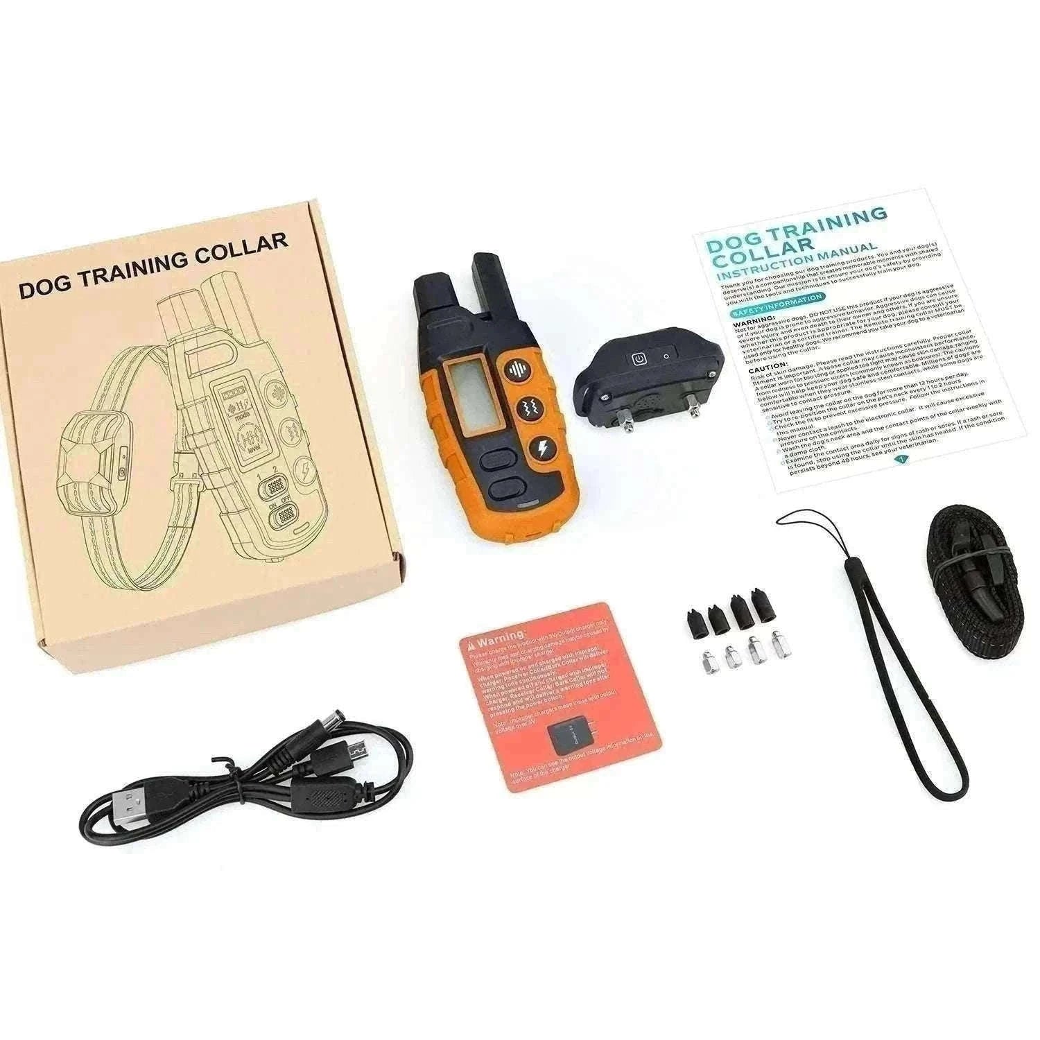 3300ft Remote Dog Training Collar Waterproof with Vibration, Beep & Shock-For 2 Dogs