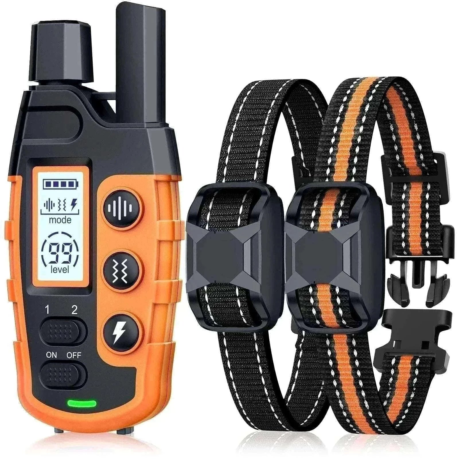3300ft Remote Dog Training Collar Waterproof with Vibration, Beep & Shock-For 2 Dogs