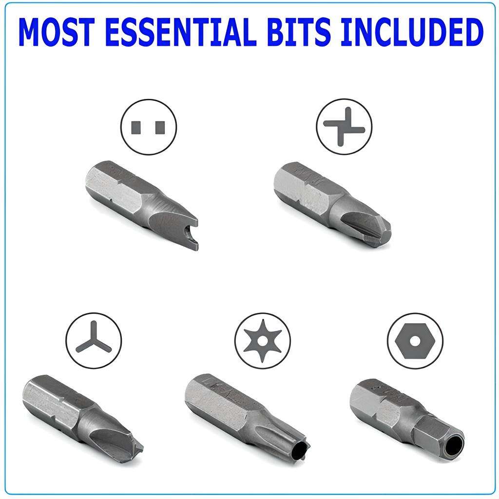33pcs Security Screwdriver Bit Set with Magnetic Holder and Case-red / United States