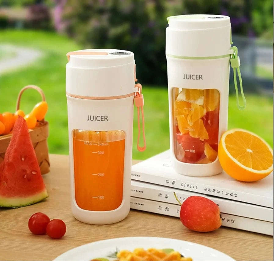 340ml USB Rechargeable Portable Juicer Cup with Leakproof Design-1pc / United States