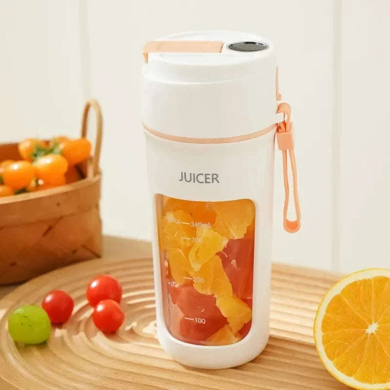 340ml USB Rechargeable Portable Juicer Cup with Leakproof Design-1pc / United States
