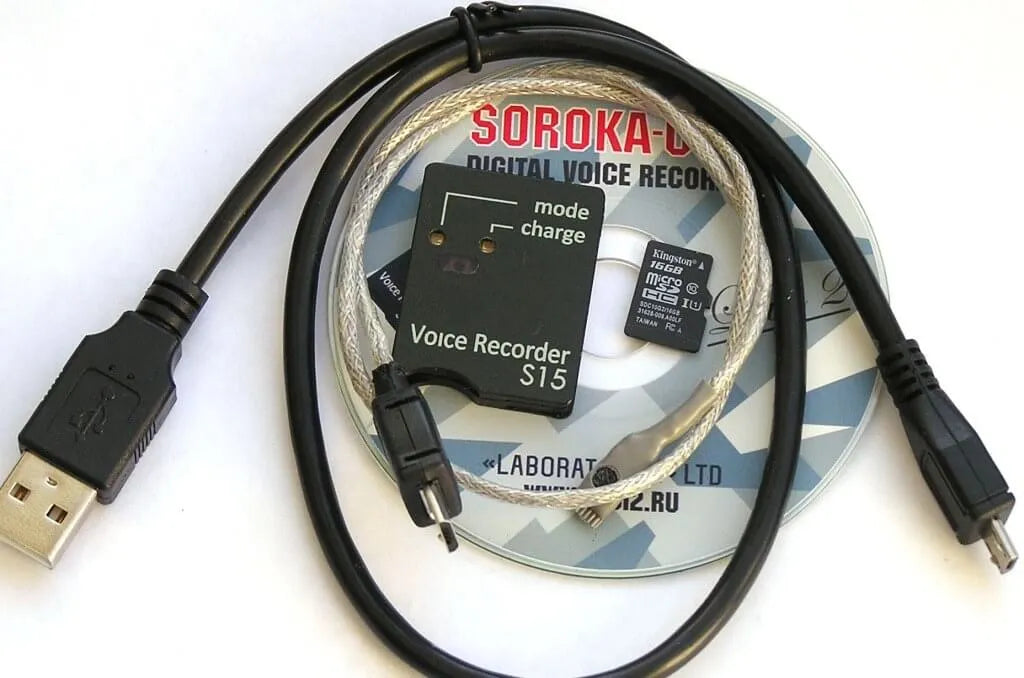 Registratore Vocale Digitale Soroka-15E con Batteria da 83h e Memoria da 32GB