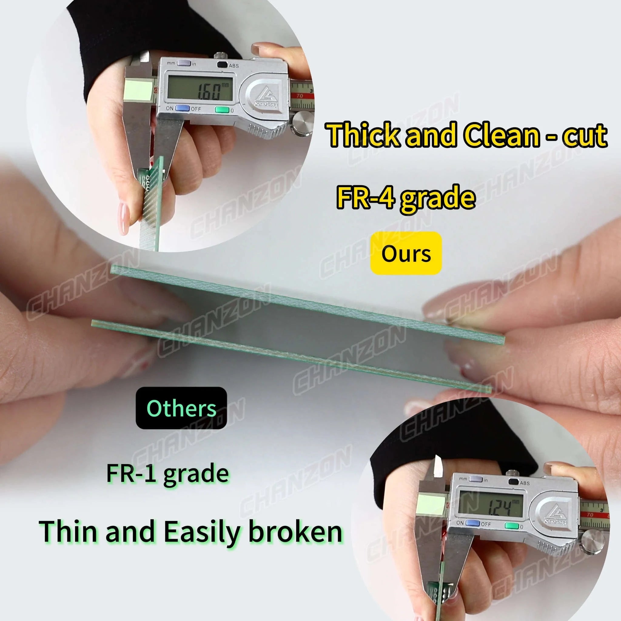 34PCS Double-Sided FR4 PCB Prototype Board Kit – Mixed Sizes-China Mainland