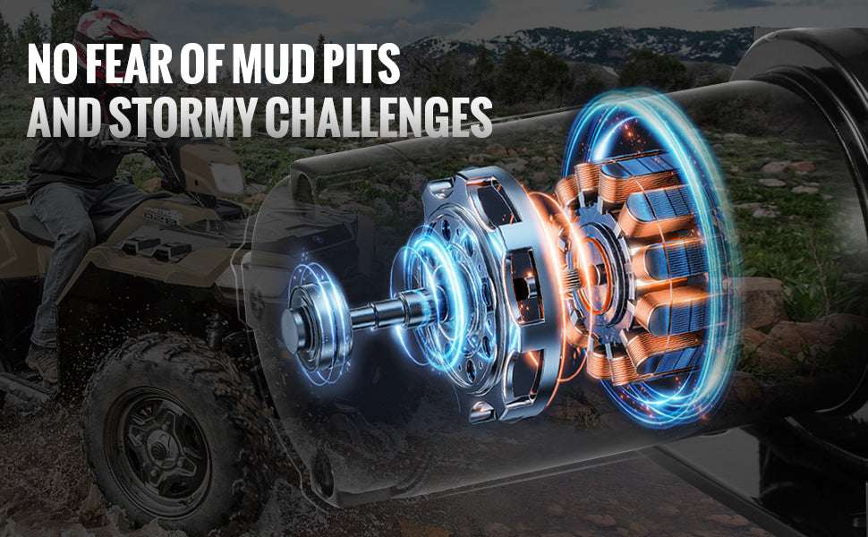 3500 lbs Electric ATV Winch with 39 ft Synthetic Rope & Wired Control-3500lbs / United States