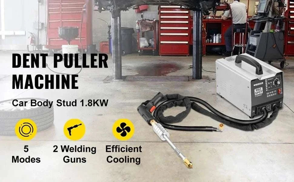 3500A Dent Puller Spot Welder 1.8KVA Dual Gun Auto Body Repair-United States