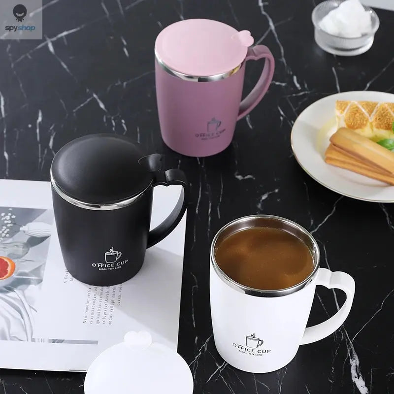 350ml Thermos Mug 304 Stainless Steel Coffee Cup With Handle Leak-Proof Vacuum Flask Insulated Cup Portable Thermal Water Bottle Spy-shop.com