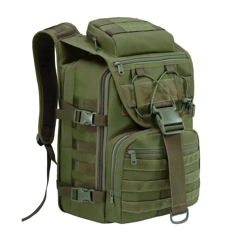 35L Large Capacity Tactical Backpack for Camping and Hiking-Black / United Kingdom
