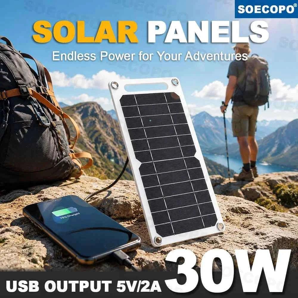35W Portable Flexible Solar Panel 5V USB Charger-35W 5V
