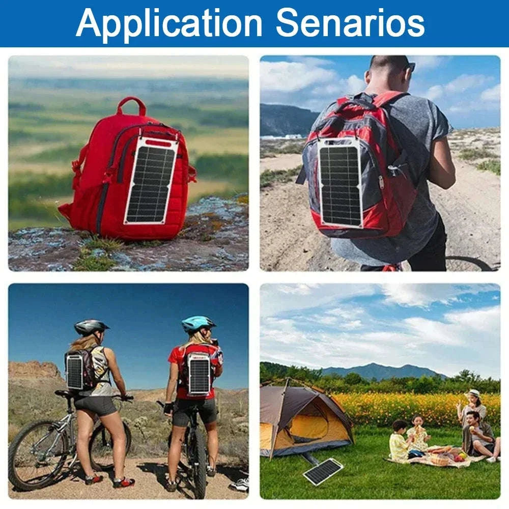 35W Portable Flexible Solar Panel 5V USB Charger-35W 5V