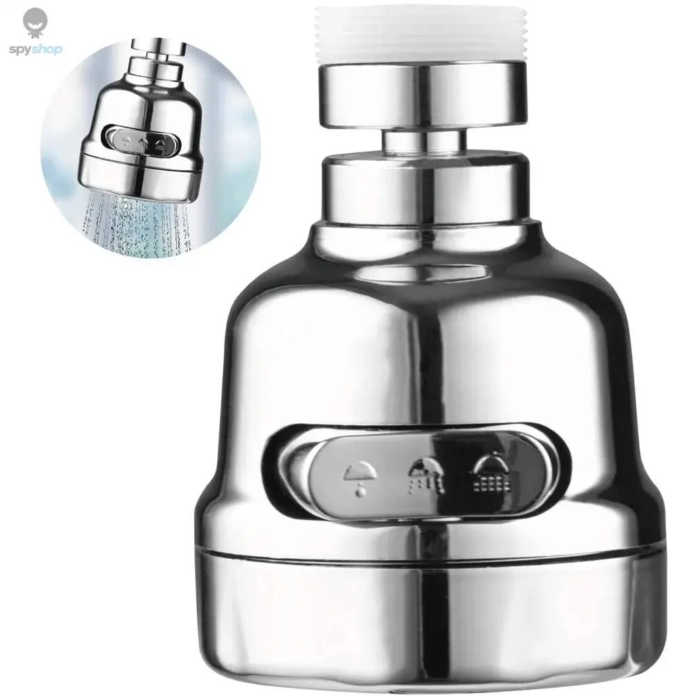 360 Degree Swivel Kitchen Faucet Aerator Adjustable Dual Mode Sprayer Filter Diffuser Water Saving Nozzle Bath Faucet Connector Spy-shop.com