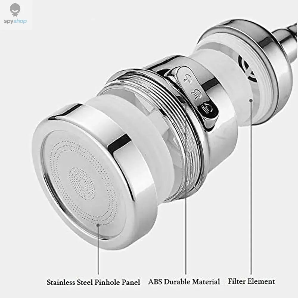 360 Degree Swivel Kitchen Faucet Aerator Adjustable Dual Mode Sprayer Filter Diffuser Water Saving Nozzle Bath Faucet Connector Spy-shop.com