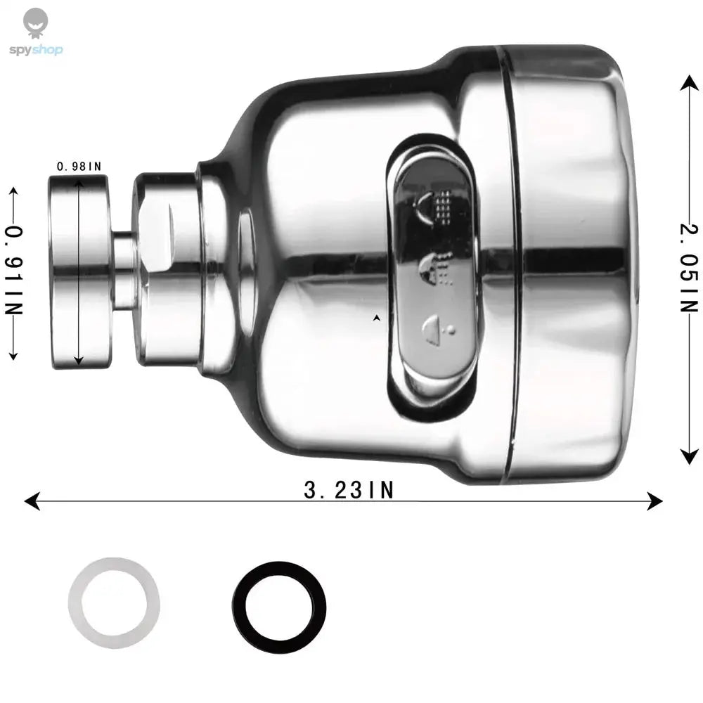 360 Degree Swivel Kitchen Faucet Aerator Adjustable Dual Mode Sprayer Filter Diffuser Water Saving Nozzle Bath Faucet Connector Spy-shop.com