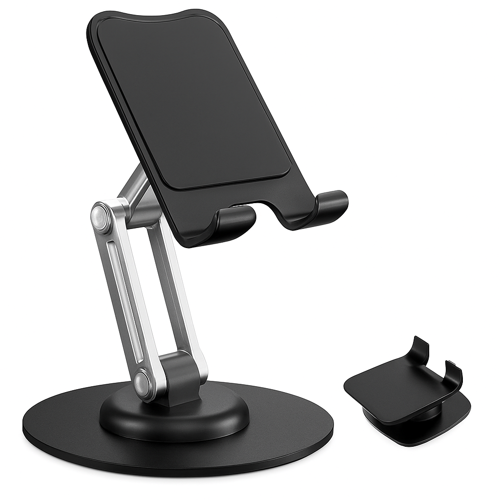 360° Adjustable Tablet & Phone Stand with Foldable Arm
