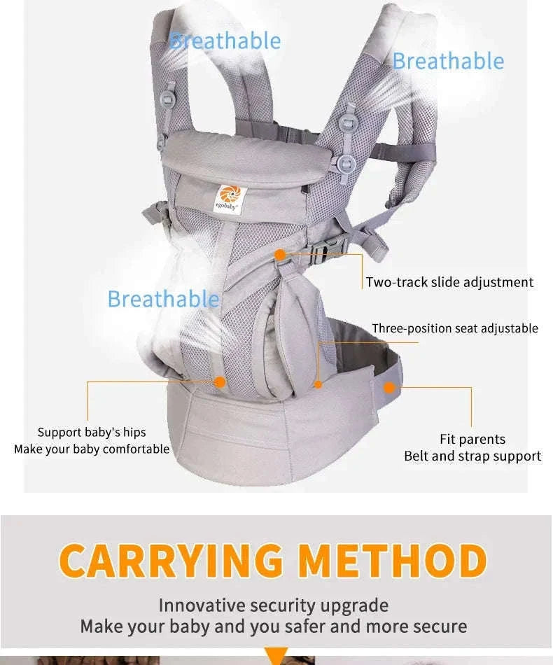 360 Omni Baby Carrier with Breathable Ergonomic Support-Dark Blue