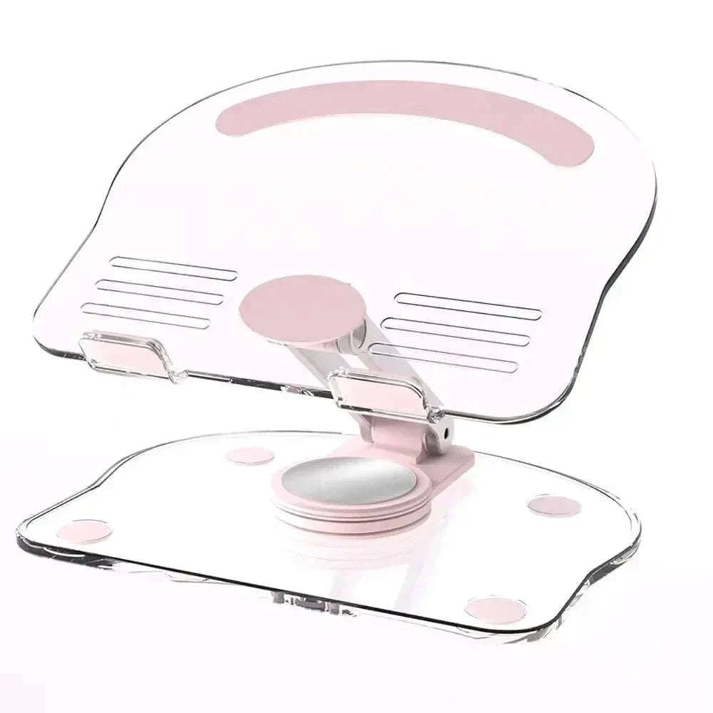 360° Rotating Adjustable Folding Tablet Stand for 4.7-13 Inch Devices-white