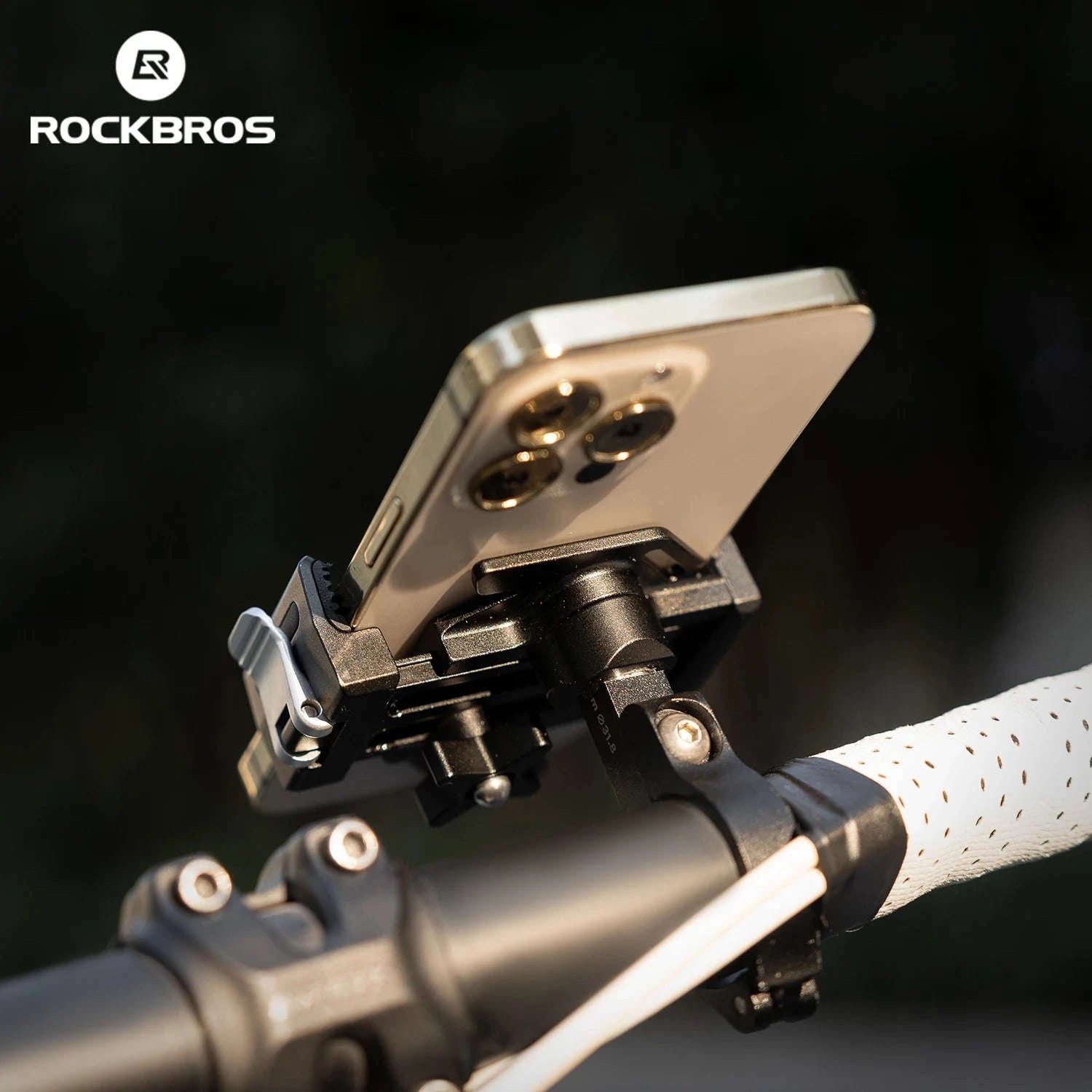 360° Rotating Motorcycle & Bicycle Phone Holder with Shock Absorption-250016001