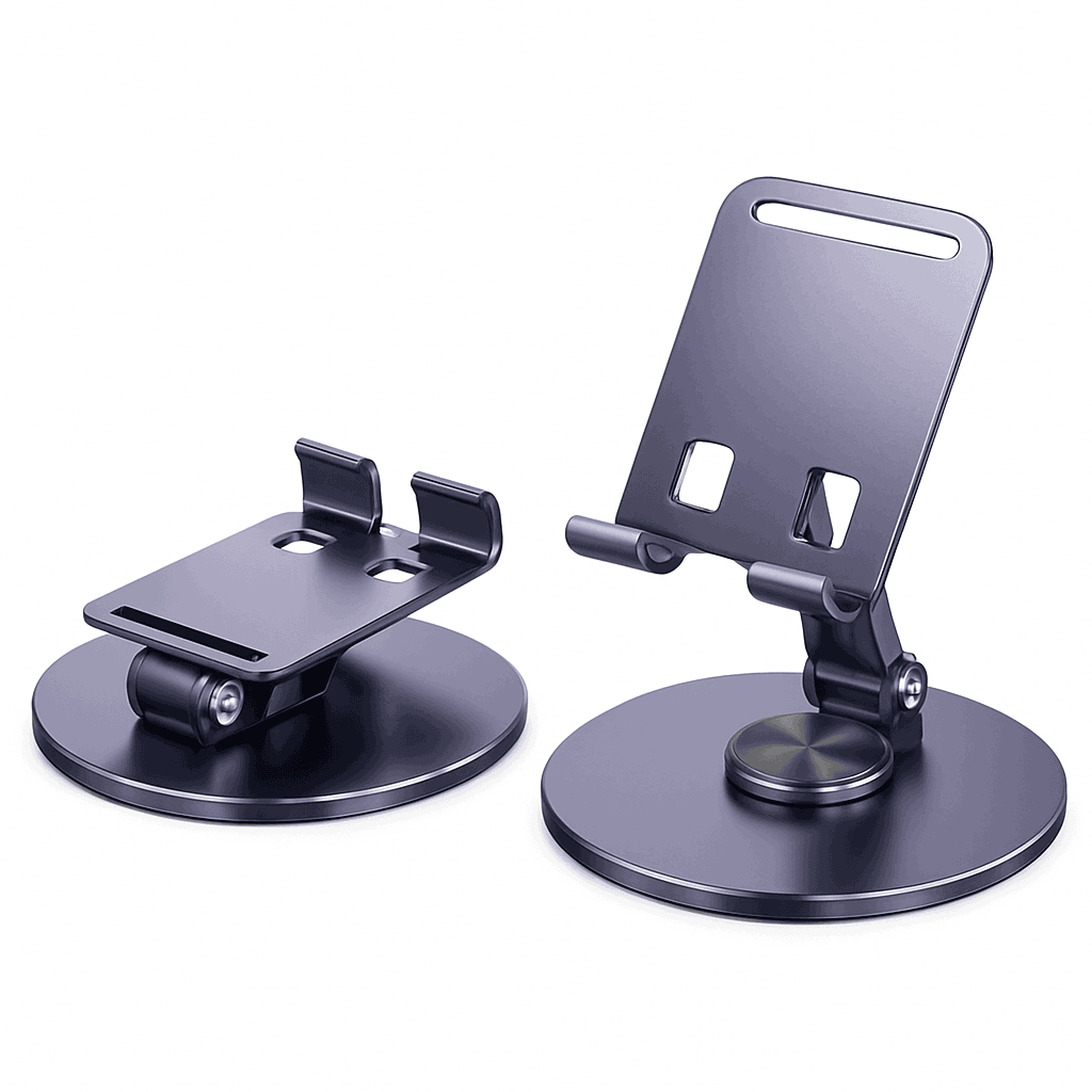 360° Rotating Phone Stand for Phones and Tablets-gray