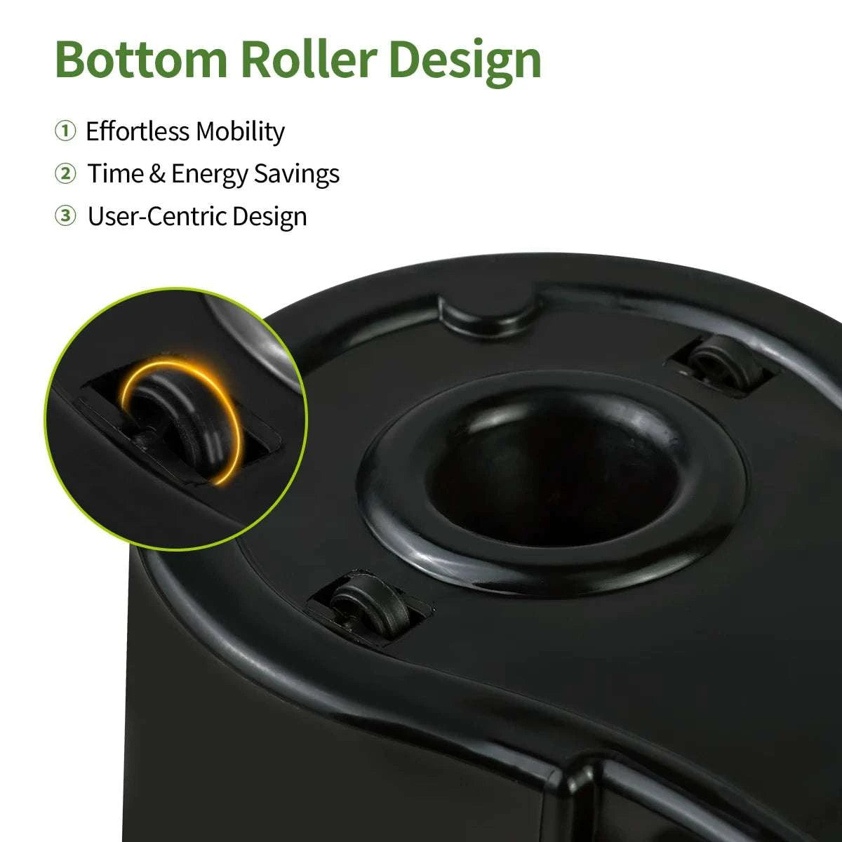360° Spin Mop Bucket Set with Dual-Motion System & 3 Mop Heads-1Set / United States